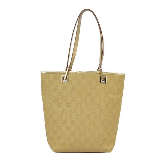 Gucci Gold Canvas Tote Bag (Pre-Owned) - Picture 3 of 16